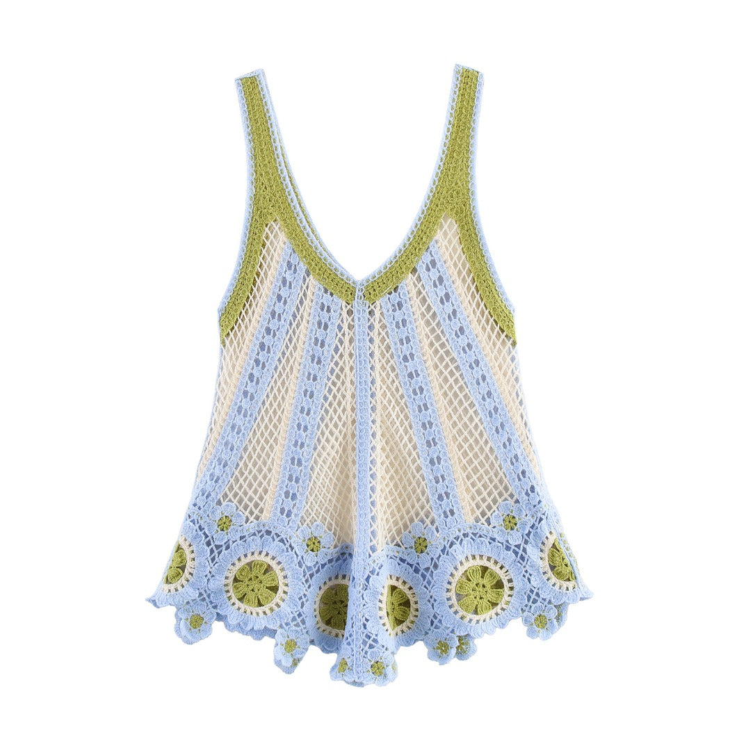 Vesty - Crochet Hawaiian Tank small - Beach Chic