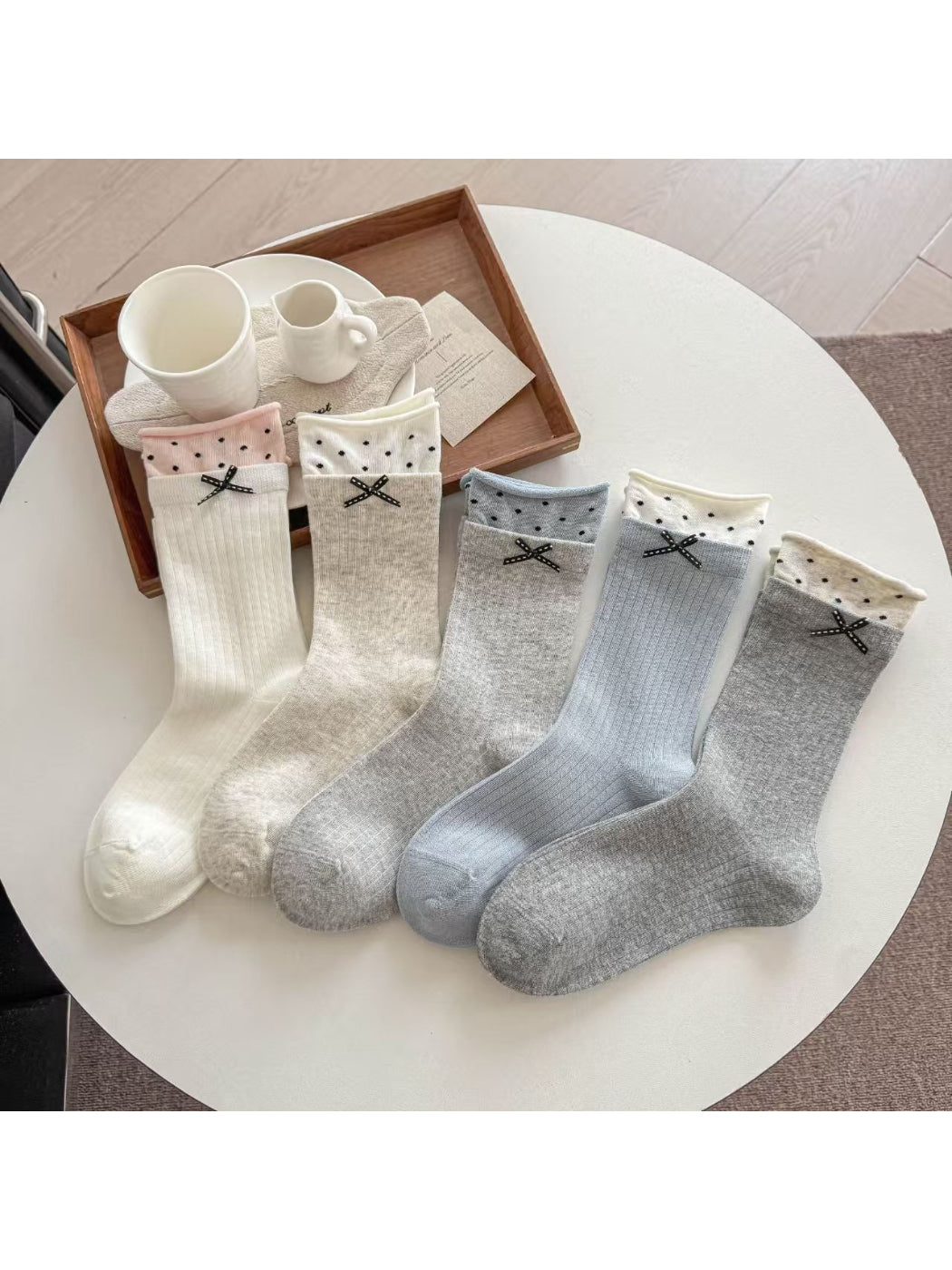 Rufia - Layered Dot Trim Crew Socks product image 8