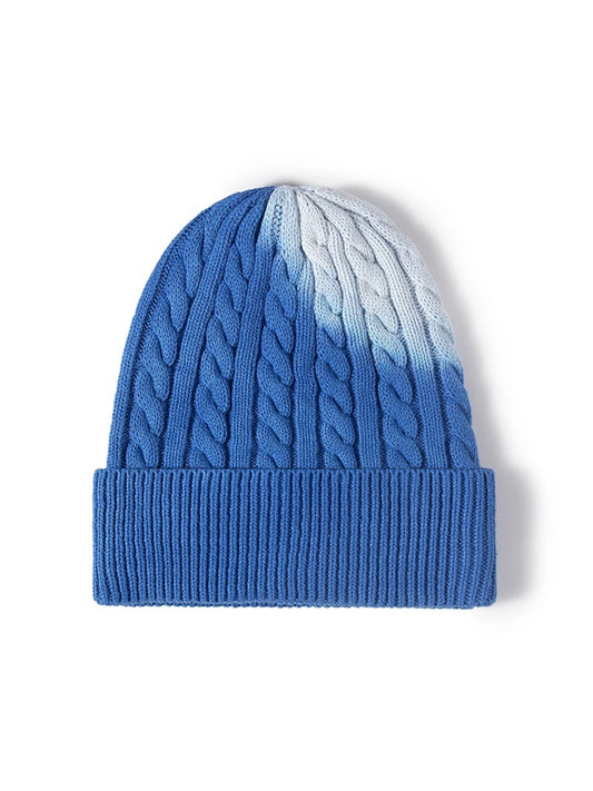 Haila - Gradient Cable Cuffed Knit Beanie