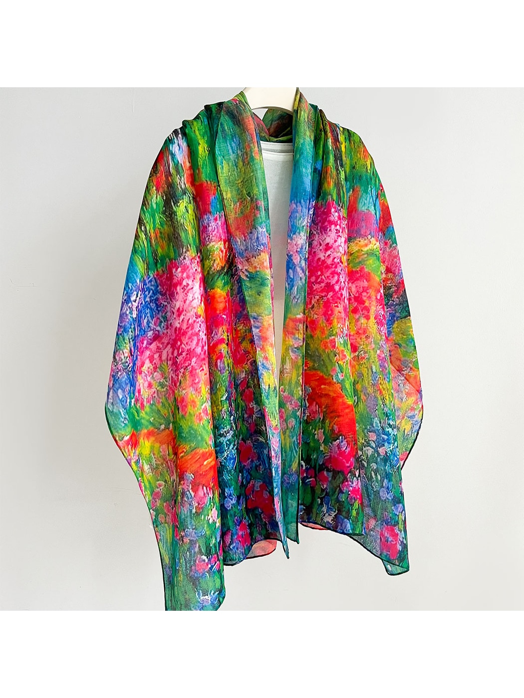 Scarvii - Vibrant Oil-Painting Style Abstract Scarf