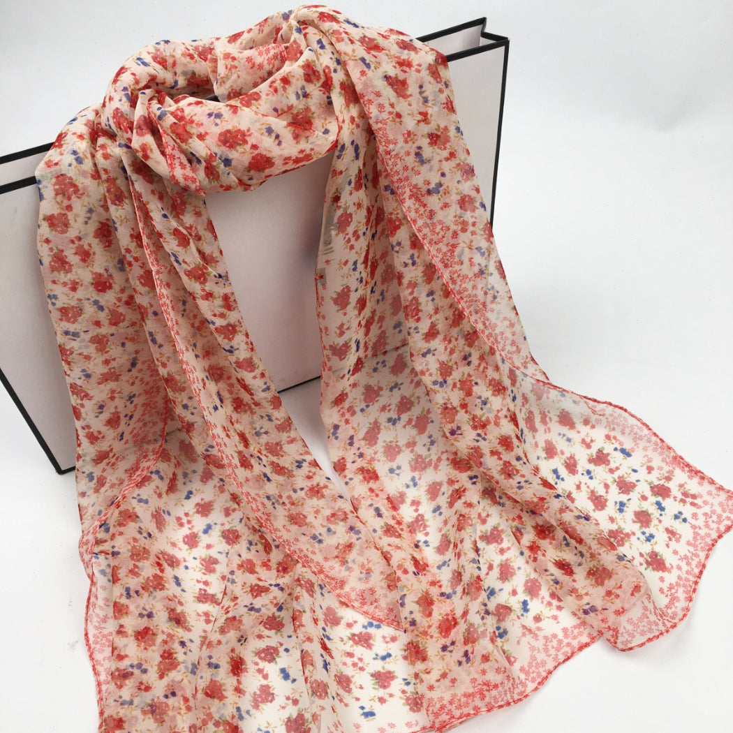 Scarvii - Daisy Print Scarf - Cool & Soft