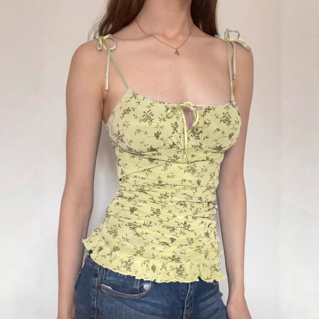 Vesty - Floral Mesh Cami small - French Charm