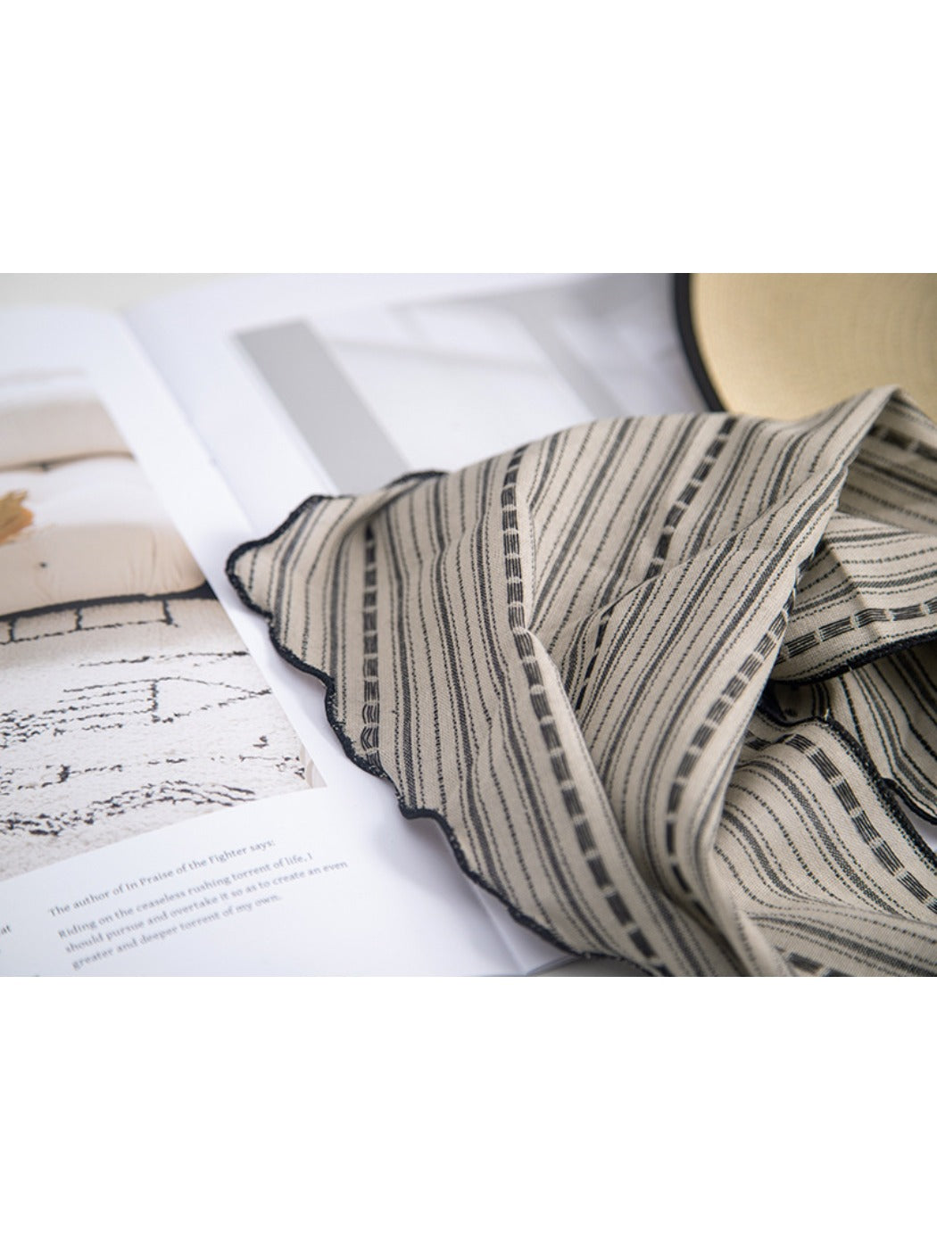 Scarvii - Striped Triangle Neck Scarf