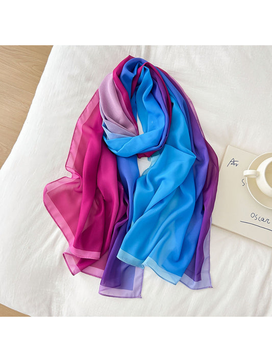 Scarvii - Soft Gradient Flow Chiffon Scarf