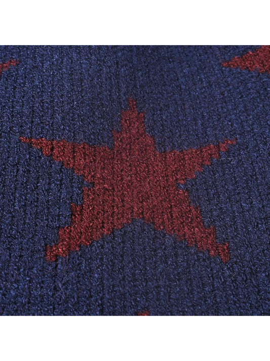 Haila - Star Jacquard Fleece-Lined Knit Beanie