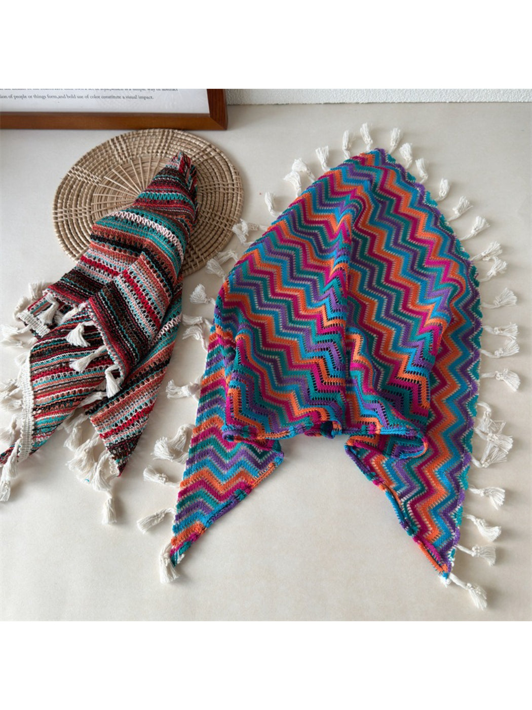 Haila - Multicolor Zigzag Triangle Headband