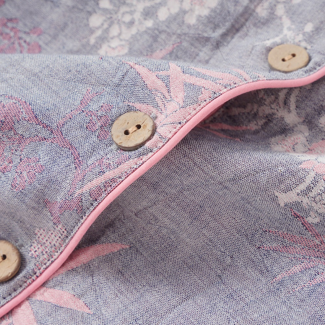 Yojams - Floral Sleepwear Long-Sleeve Top And Pants Set