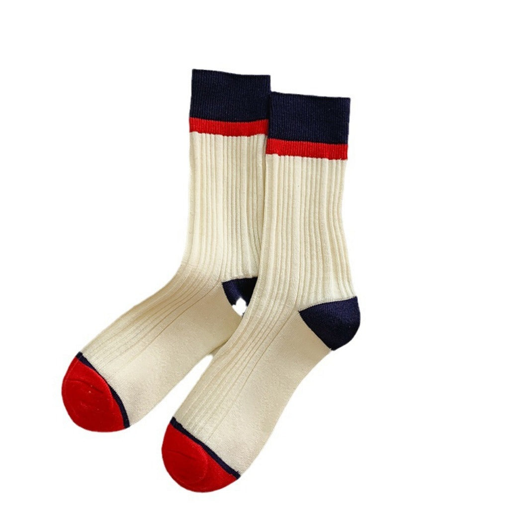 Rufia - Color-Block Textured Socks - Stylish & Soft