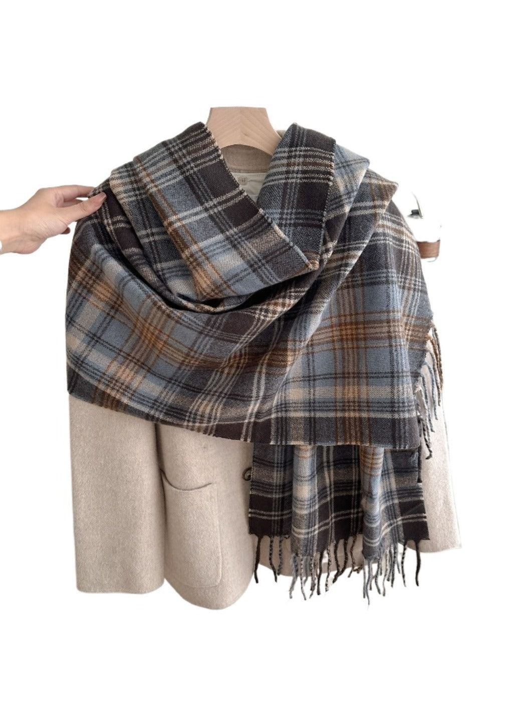 Scarvii - Plaid Winter Scarf Shawl for Women