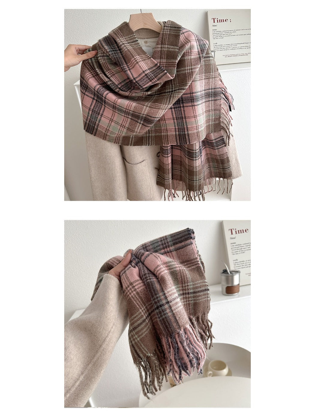 Scarvii - Plaid Winter Scarf Shawl for Women