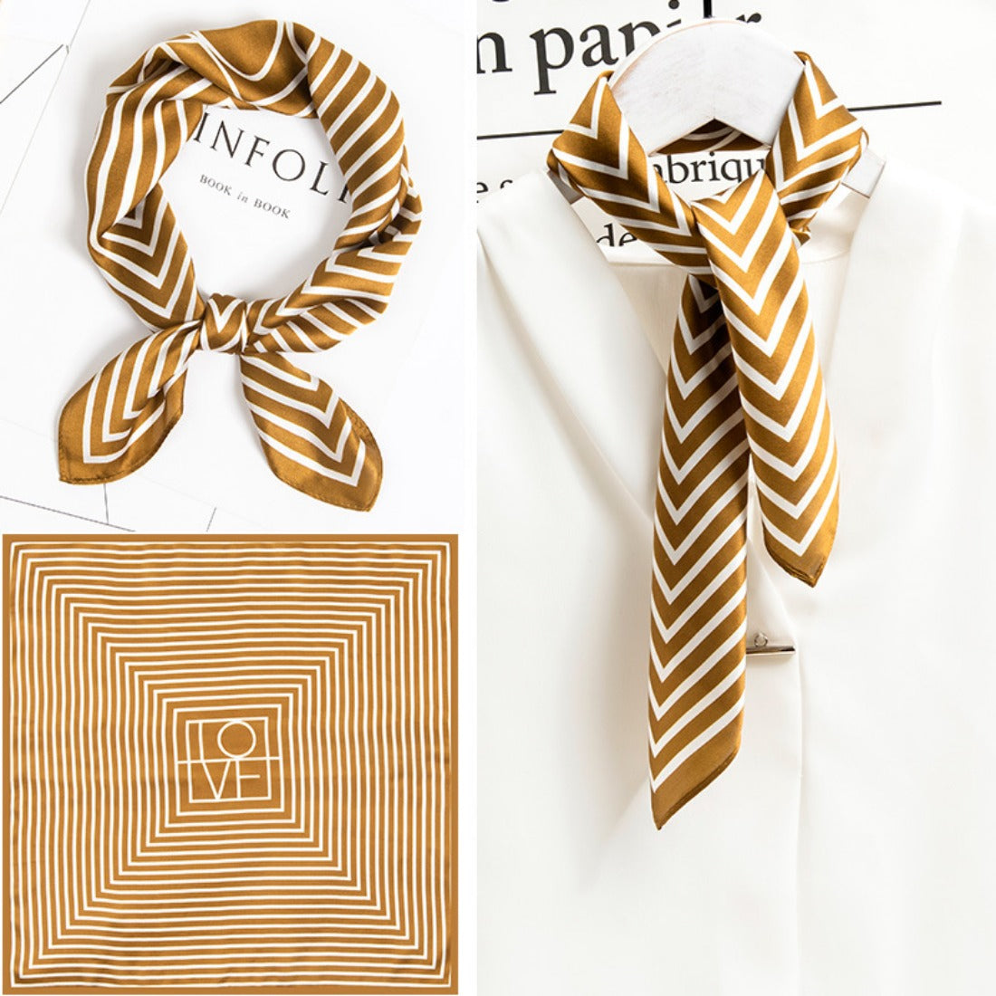 Scarvii - Summer Elegant Pattern Silk Scarf