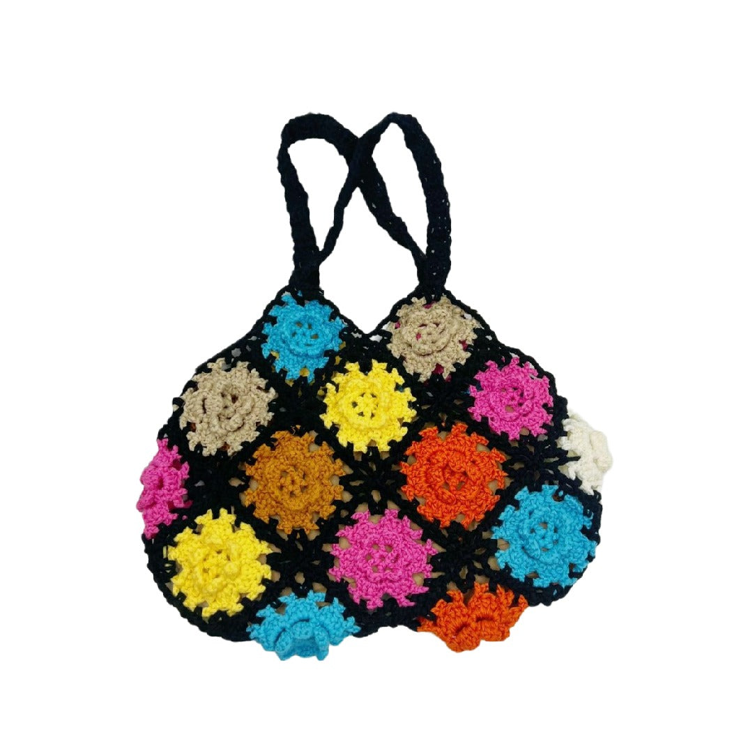 Cosbai - Boho Crochet Handbag Tote Bag – 5 Colors
