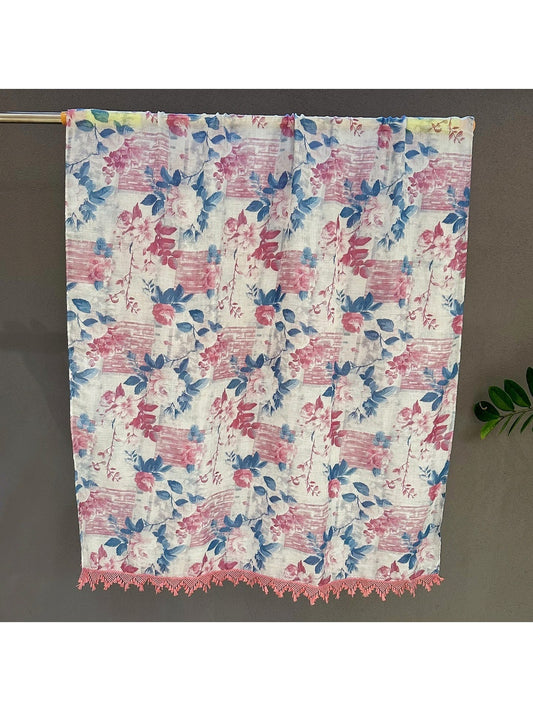 Scarvii - Soft Pink Floral Summer Wrap Scarf