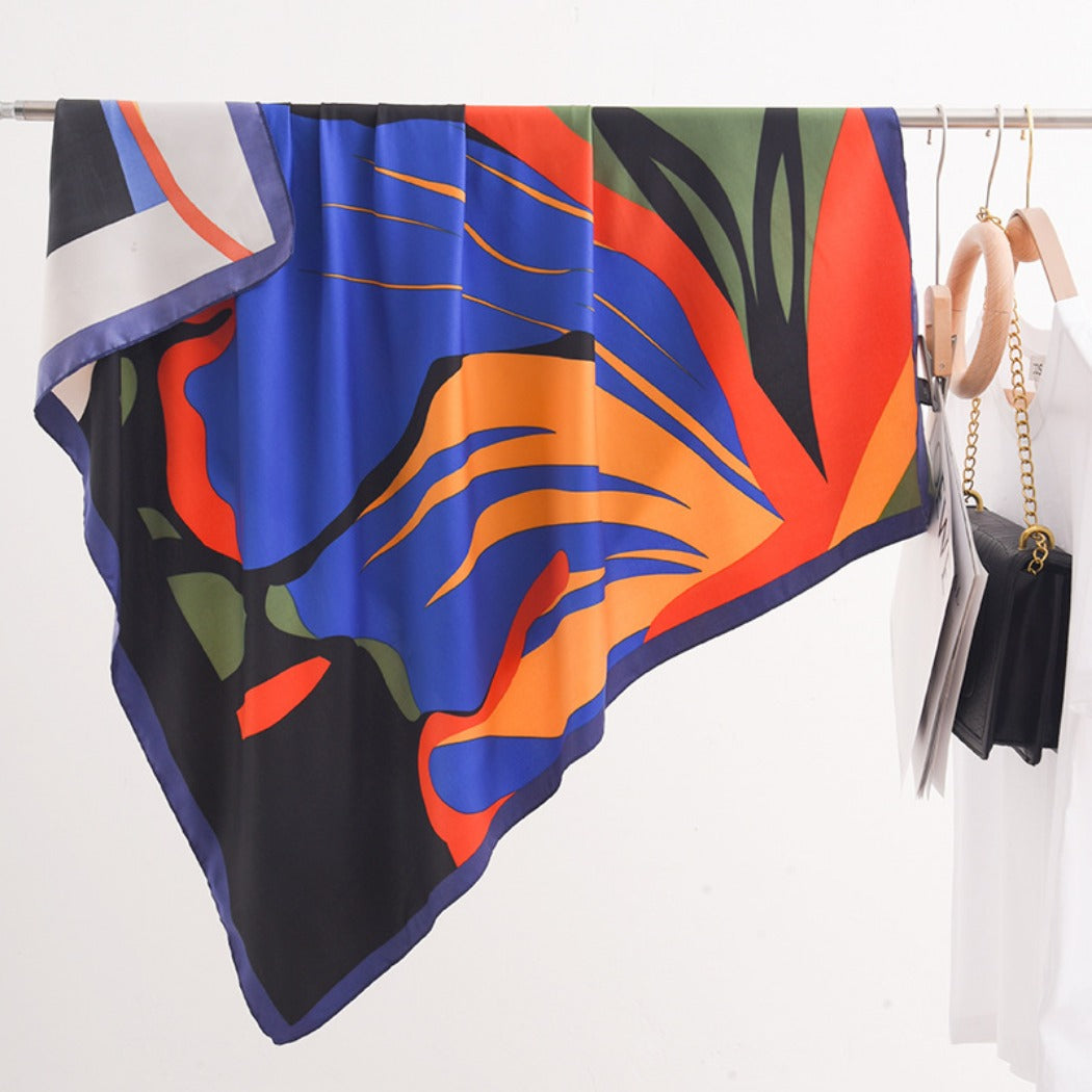 Rufia - Vintage Graffiti Print Square Scarf