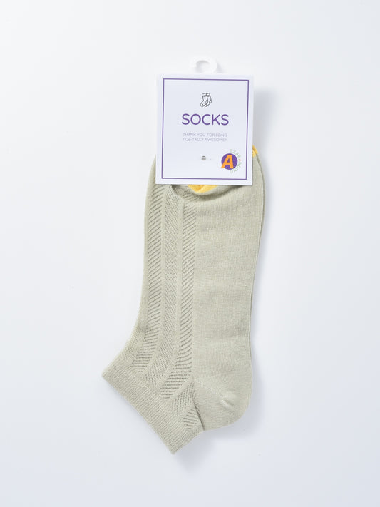 Rufia - Soft Floral Pattern Lightweight Crew Socks