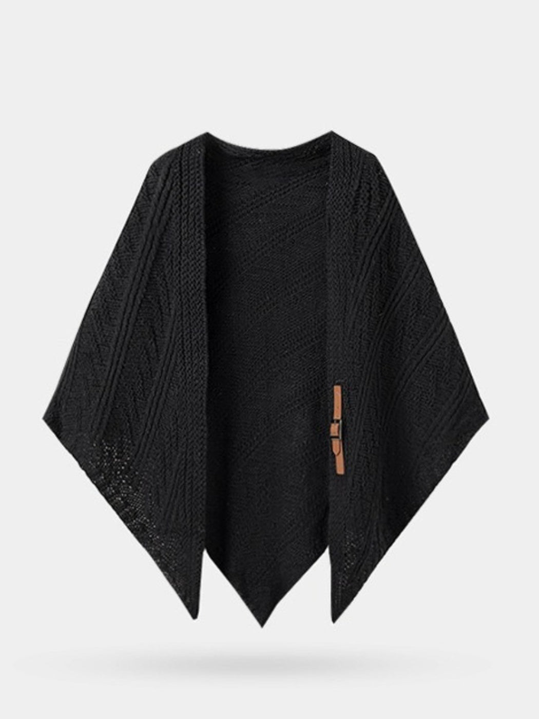 Scarvii - Classic Knitted Triangle Shawl as Outer Accessory