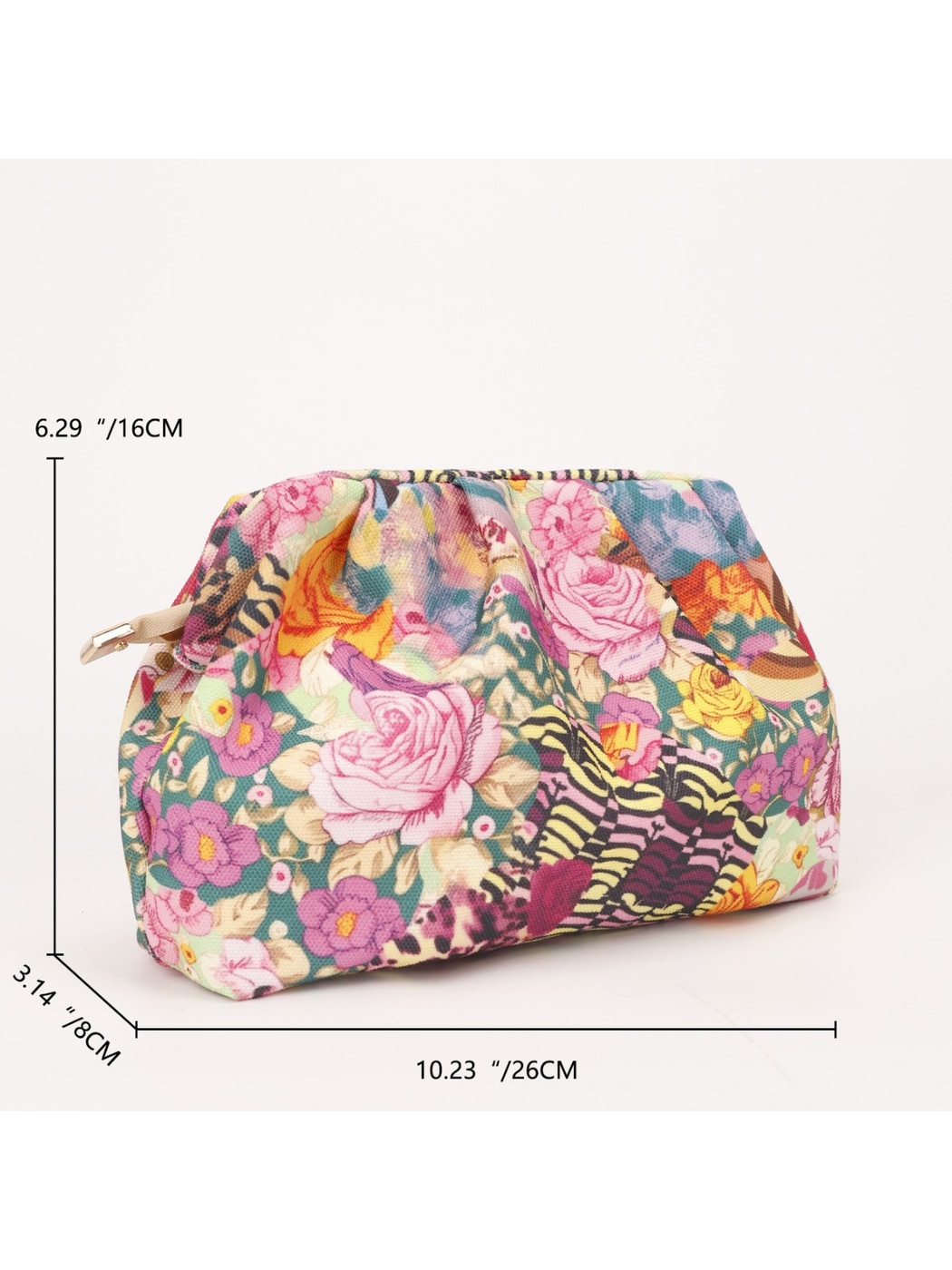 Cosbai - Art Floral Pattern Clutch Bag