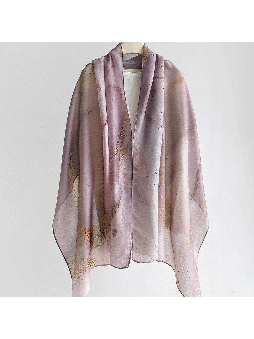 Scarvii - Elegant Flowing Printed Summer Wrap Scarf