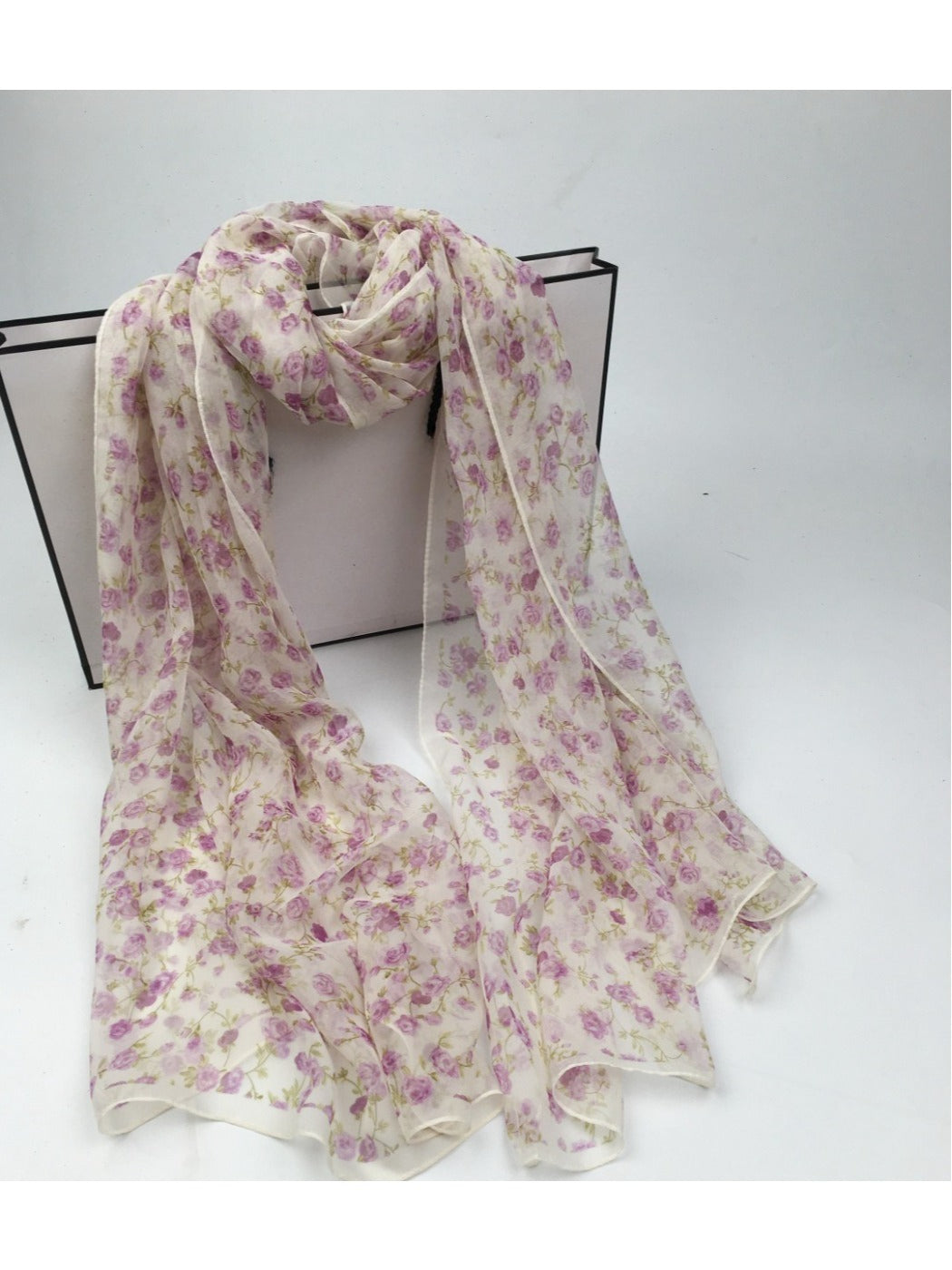 Scarvii - Women's Floral Patterned Scarf - Versatile & Stylish