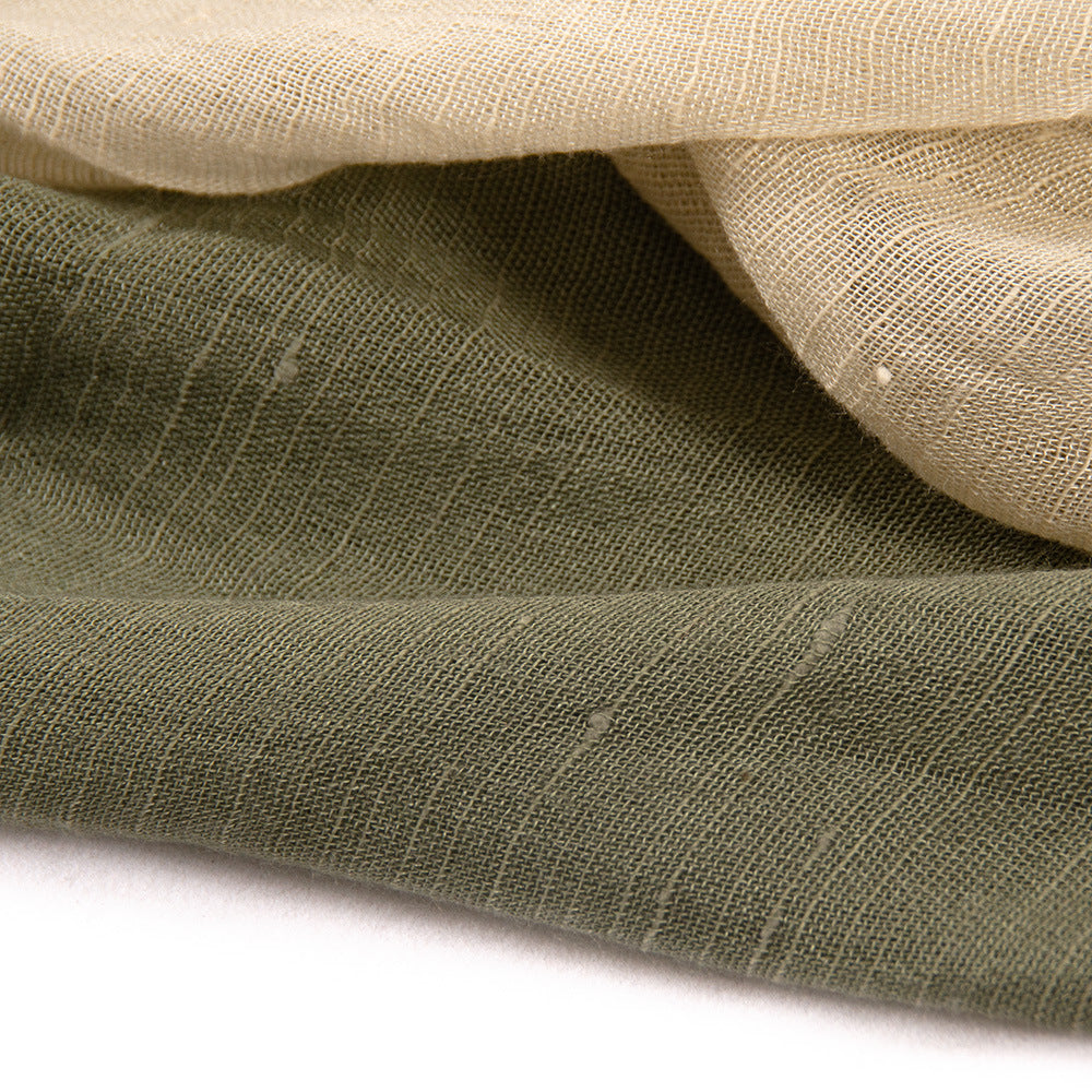 Scarvii - Elegant Contrast Style Cotton Long Scarf