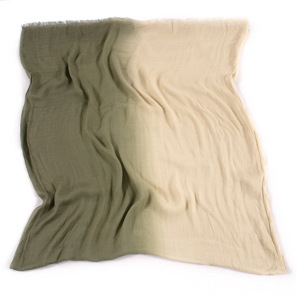 Scarvii - Elegant Contrast Style Cotton Long Scarf
