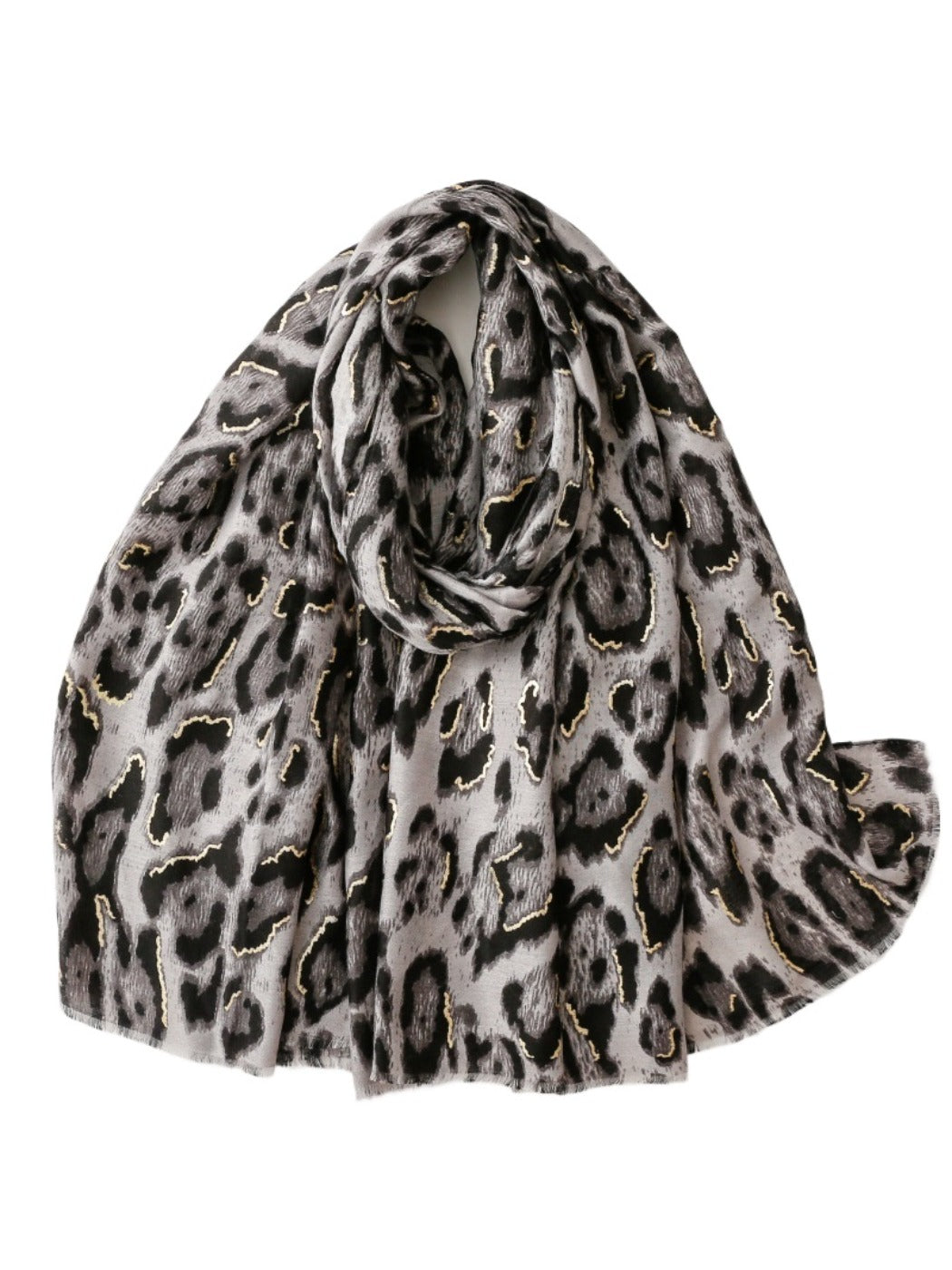 Scarvii - Classic Winter Scarf with Leopard Print