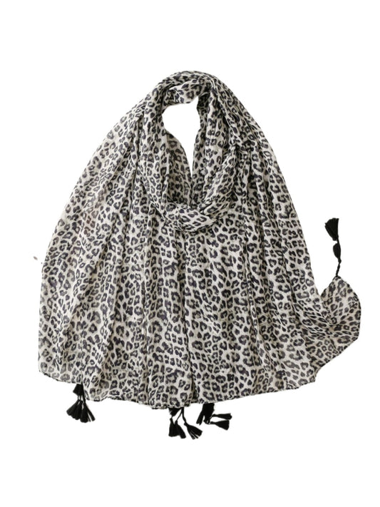 Scarvii - Autumn Leopard Print Travel Scarf for Women