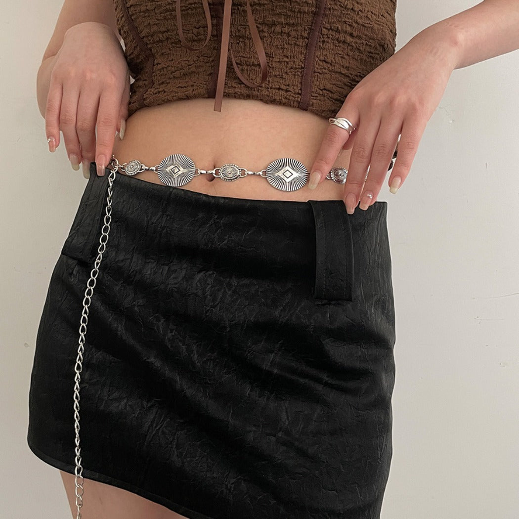 Beco - Simple Oval Waist Chain Belt - Boho & Chic