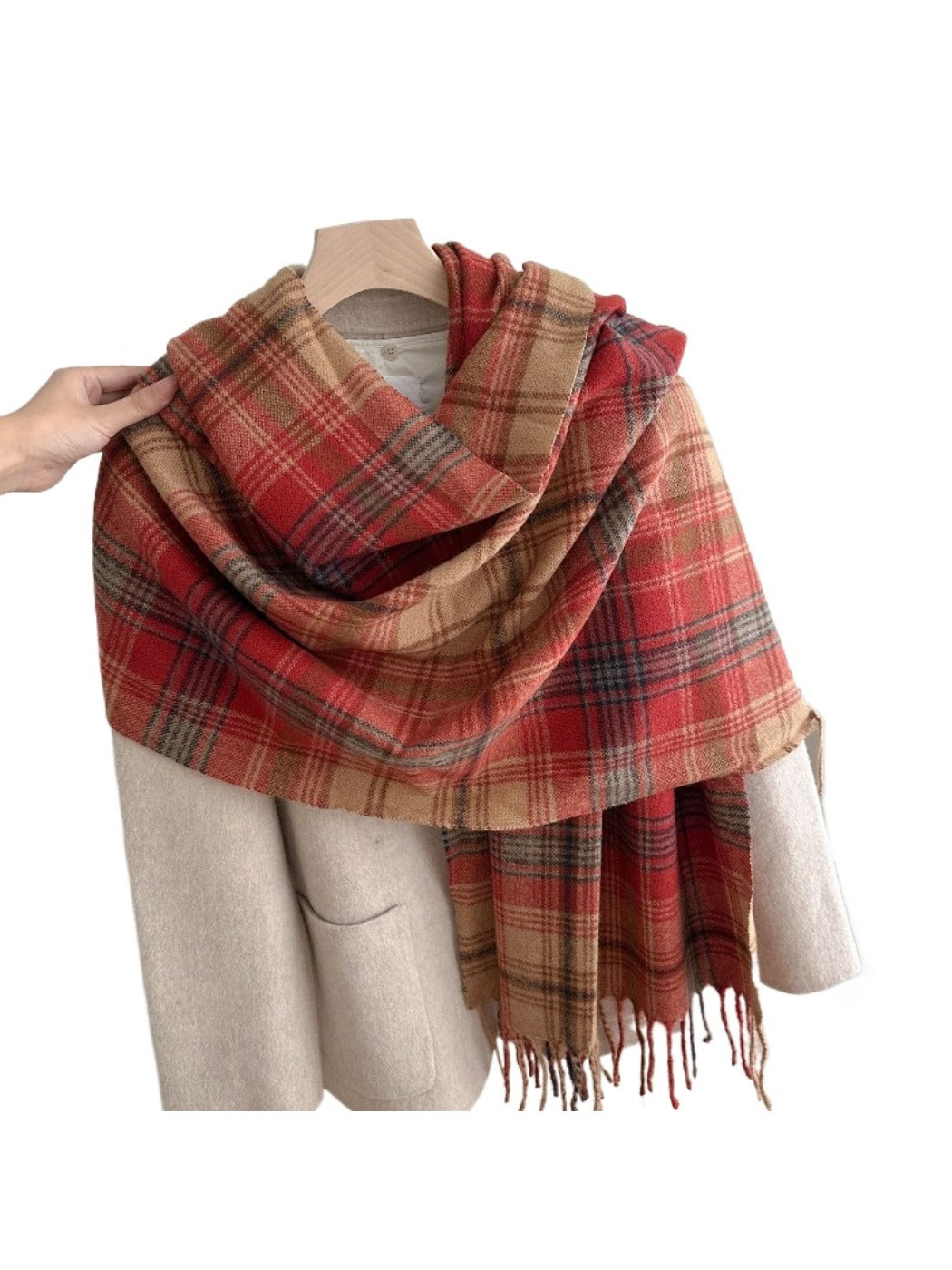 Scarvii - Plaid Winter Scarf Shawl for Women