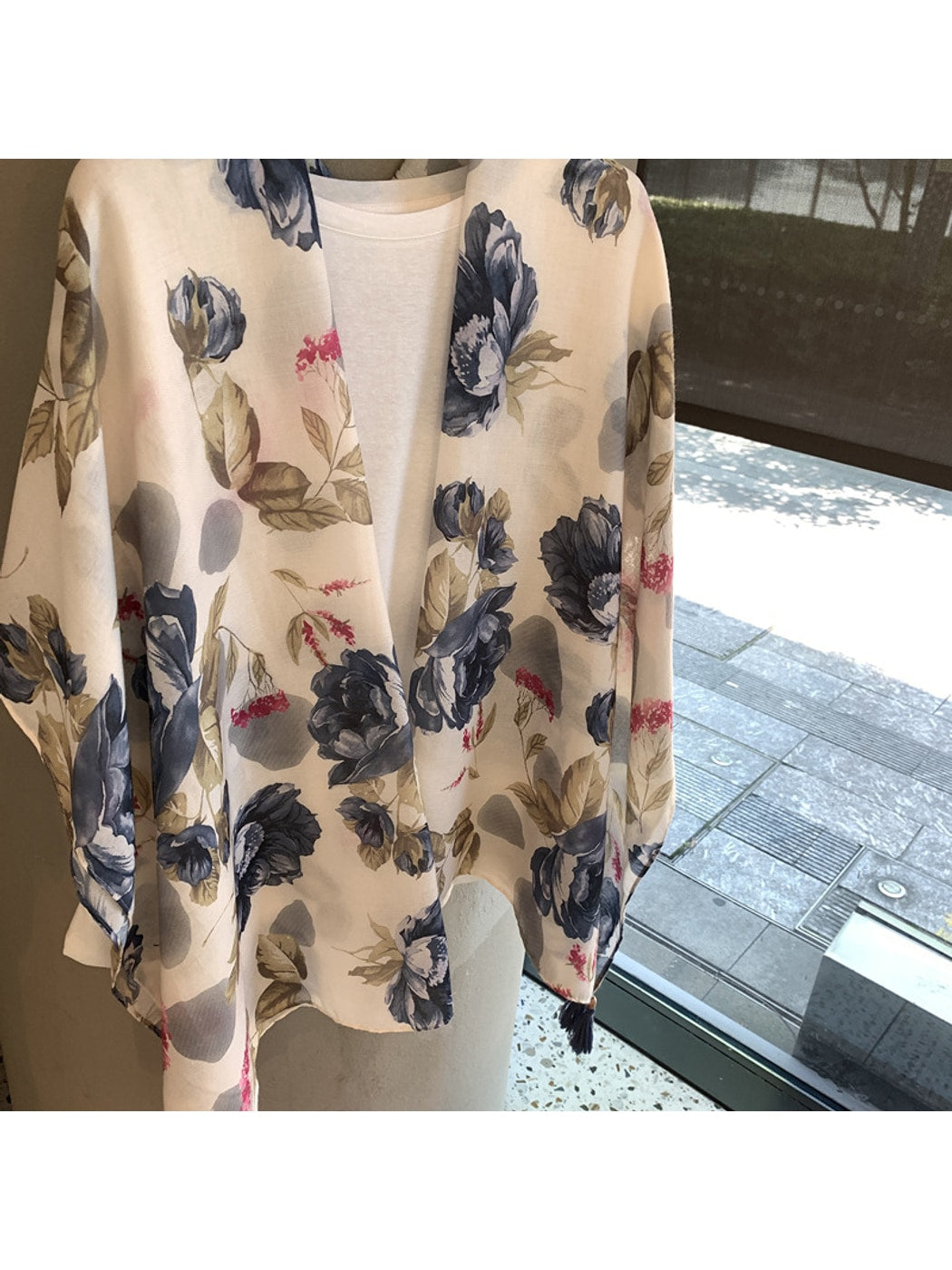 Scarvii - Floral Rectangular Layering Shawl Scarf
