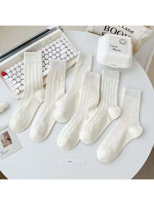 Rufia - Textured Rib Knit Crew Socks product image 2