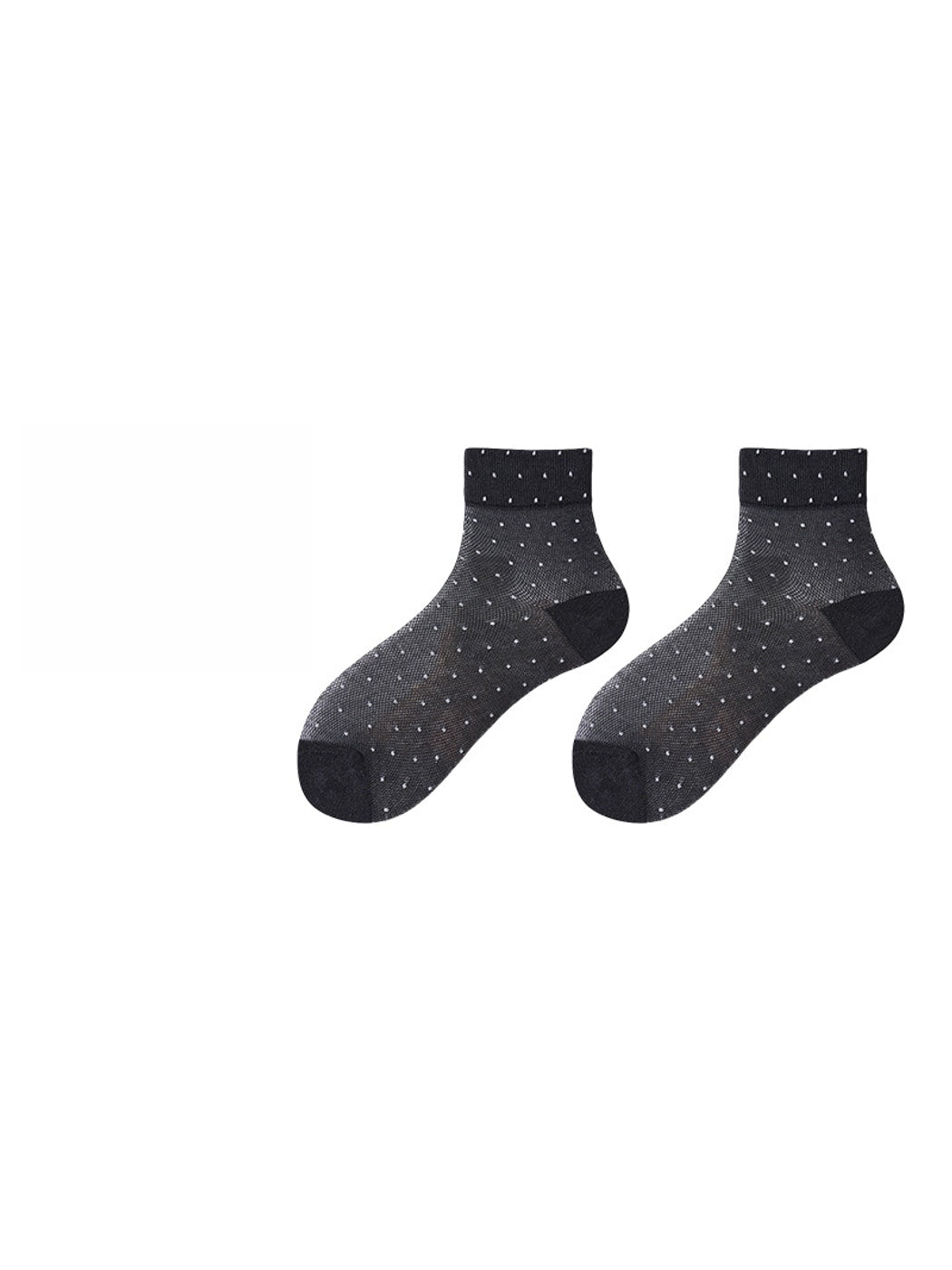Rufia - Minimal Dot Pattern Muted Crew Socks