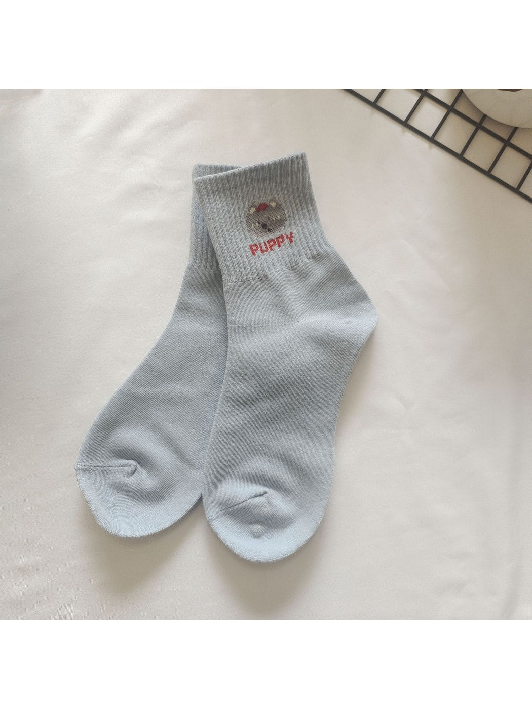 Rufia - Cute Cartoon Animal Pattern Crew Socks