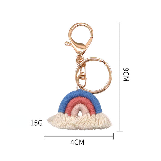 Koco Crochet Rainbow Keychain alternate product view