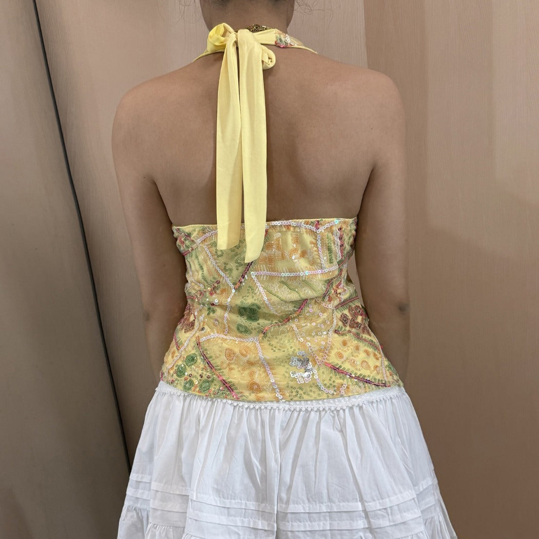 Vesty - Sequin Halter Cami - Sweet & Sparkly