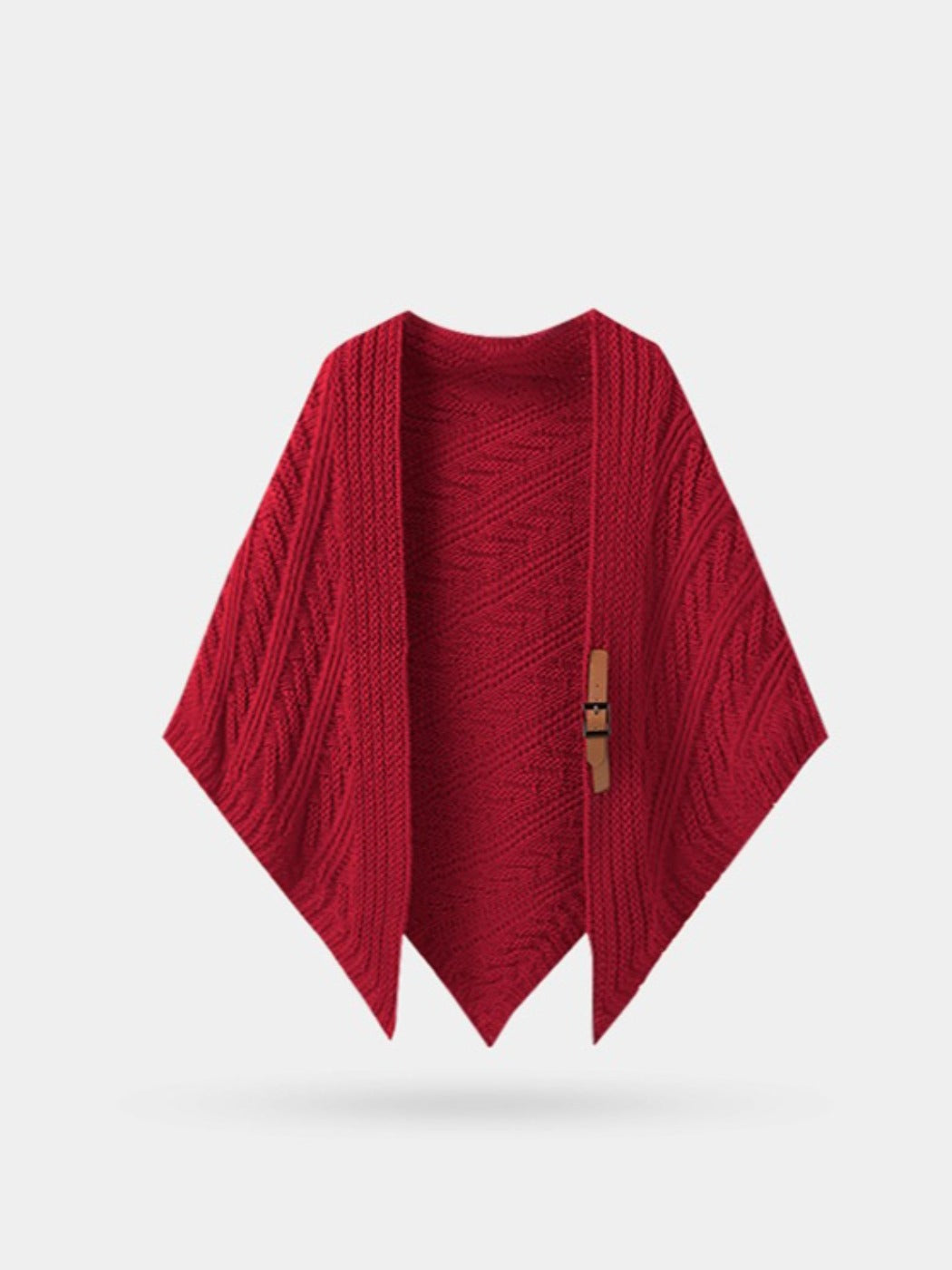 Scarvii - Classic Knitted Triangle Shawl as Outer Accessory