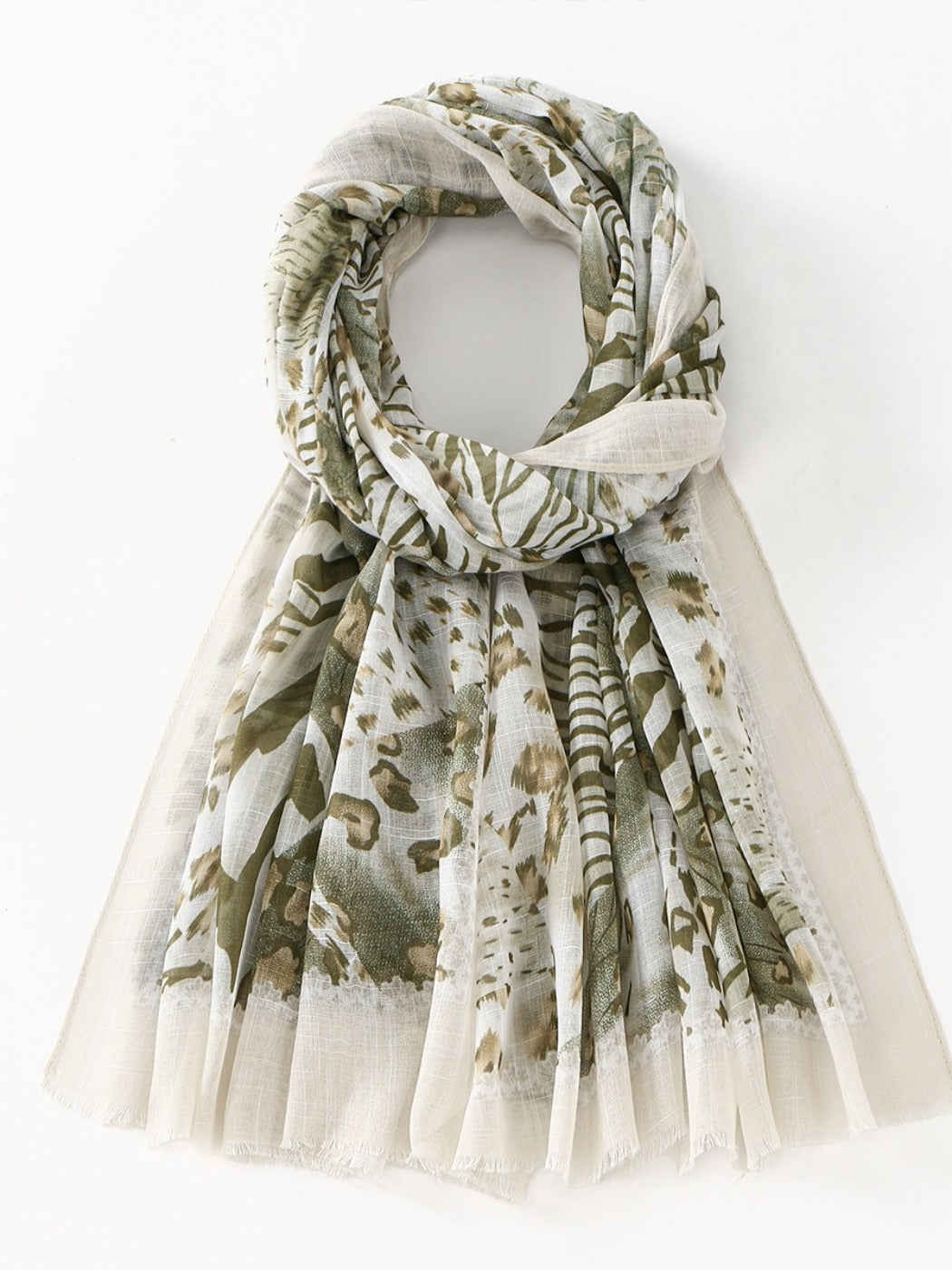 Scarvii - Multi-color Selectable Leopard Print Scarf Shawl Full Year