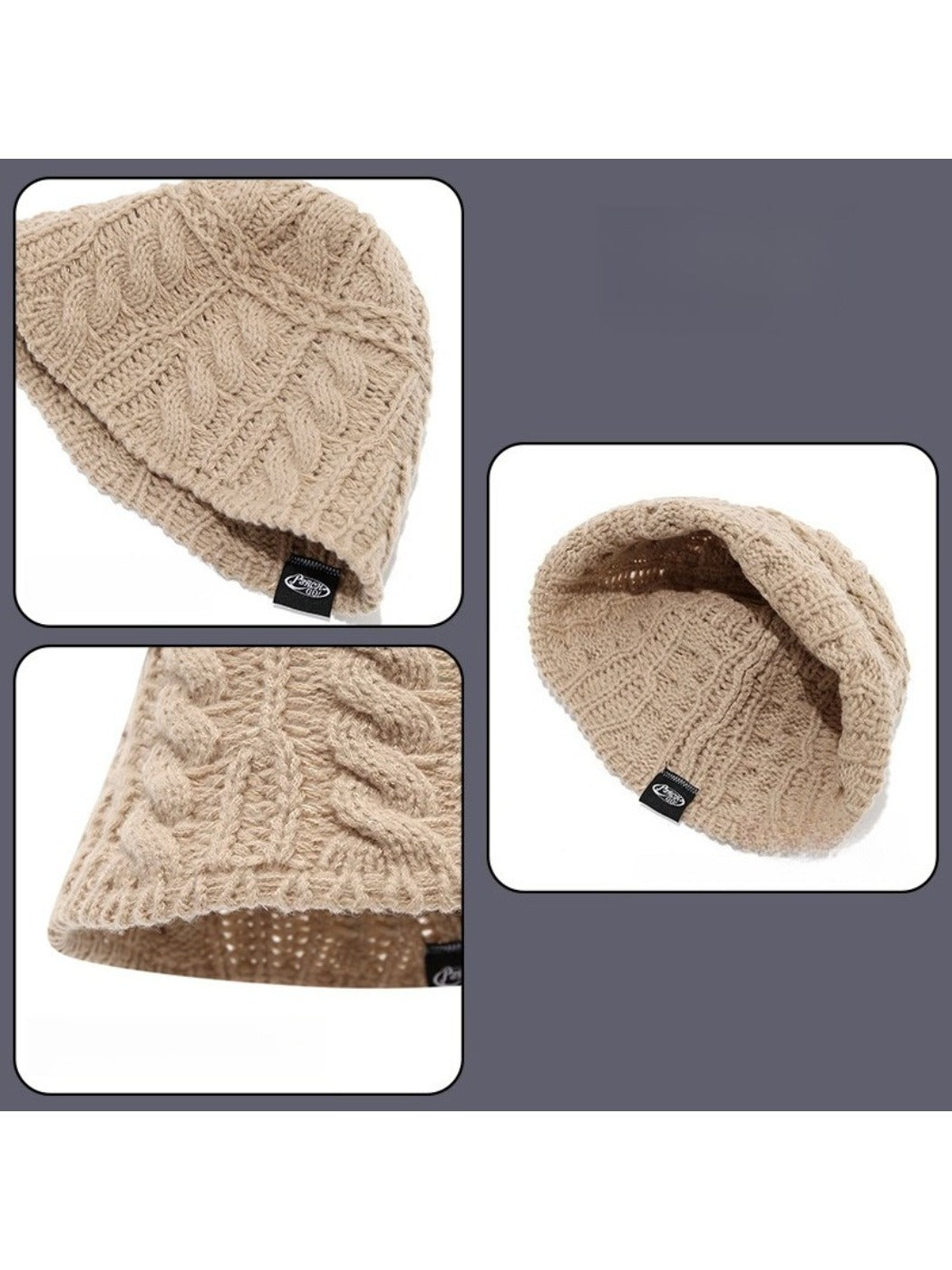 Haila - Cozy Knitted Bucket Hat for Women