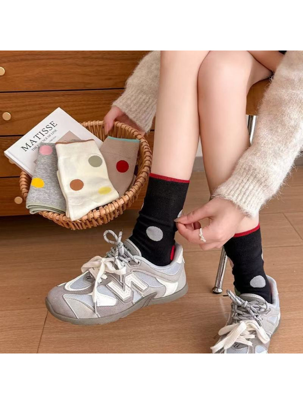 Rufia - Colorful Polka Dot Crew Socks product image 8