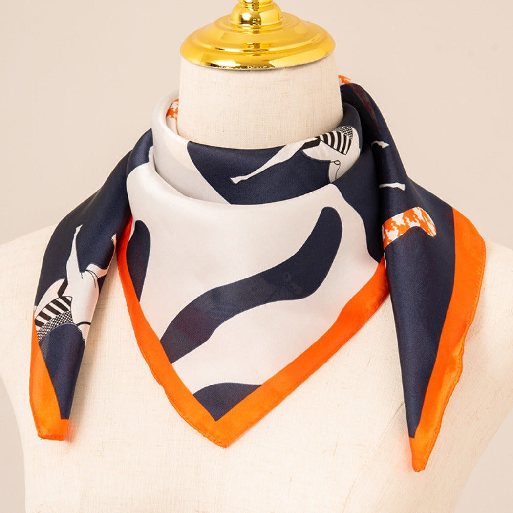 Rufia - Colorful Printed Square Scarf