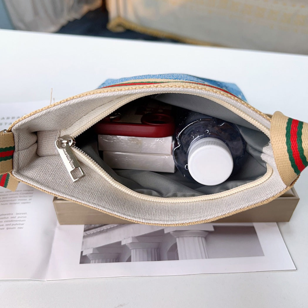 Cosbai - Cute Cartoon Crossbody Bag With Zipper