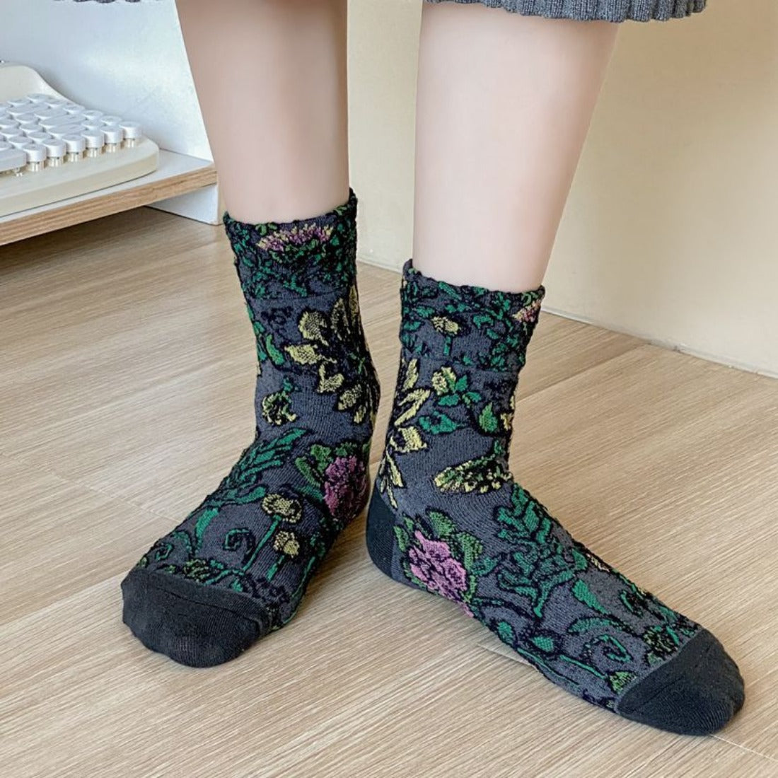 Rufia - 3D Flower Bohemian Women's Socks