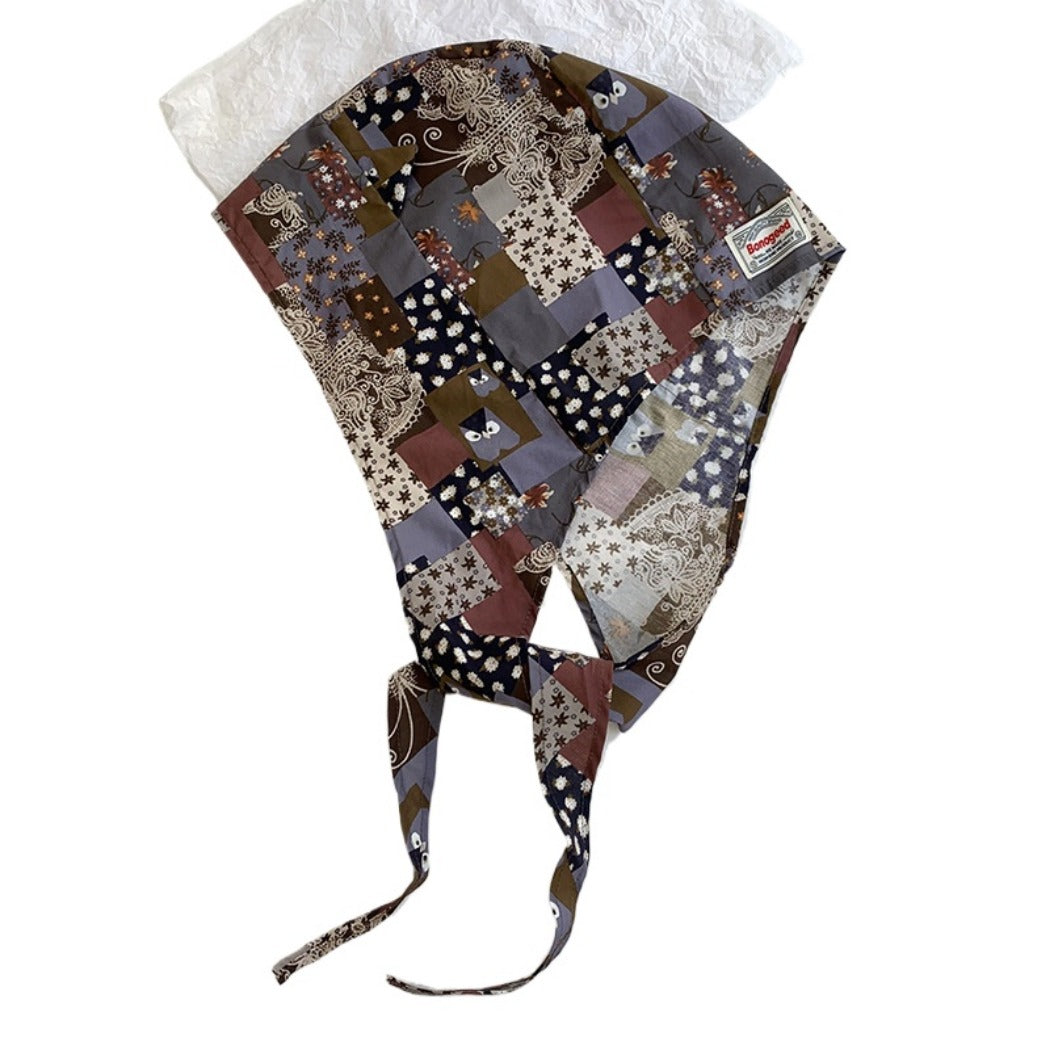 Haila - Fashion Print Hat-shaped Headscarf - Light & Stylish