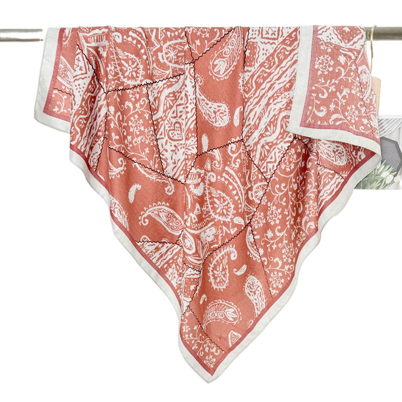 Scarvii - Vintage Paisley Square Scarf for Women