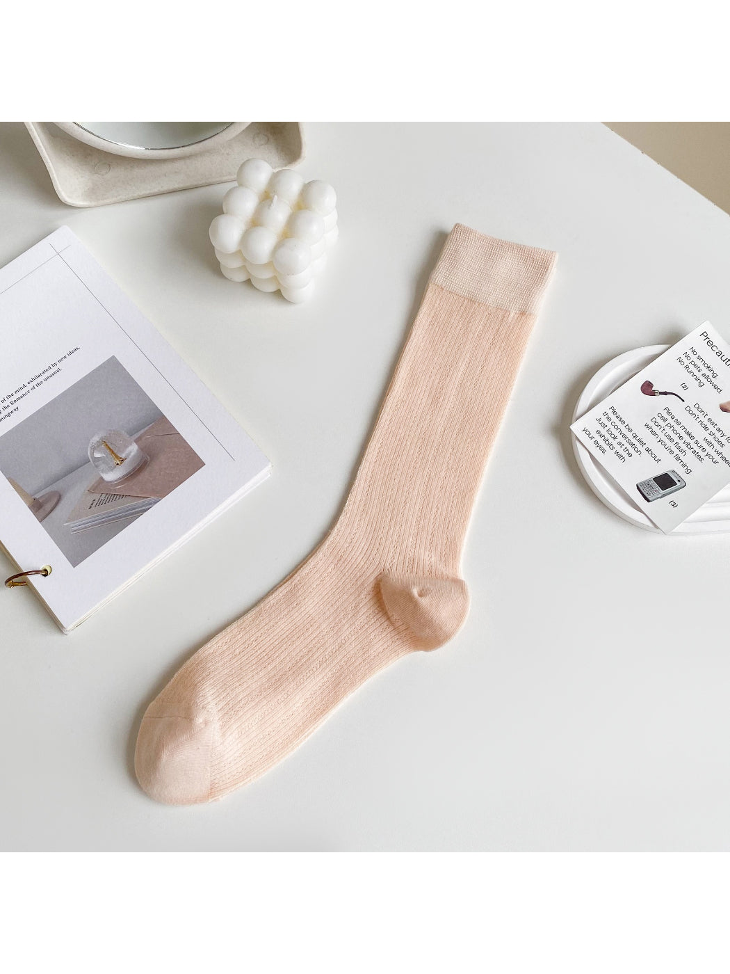 Rufia - Clean Ribbed Crew Socks