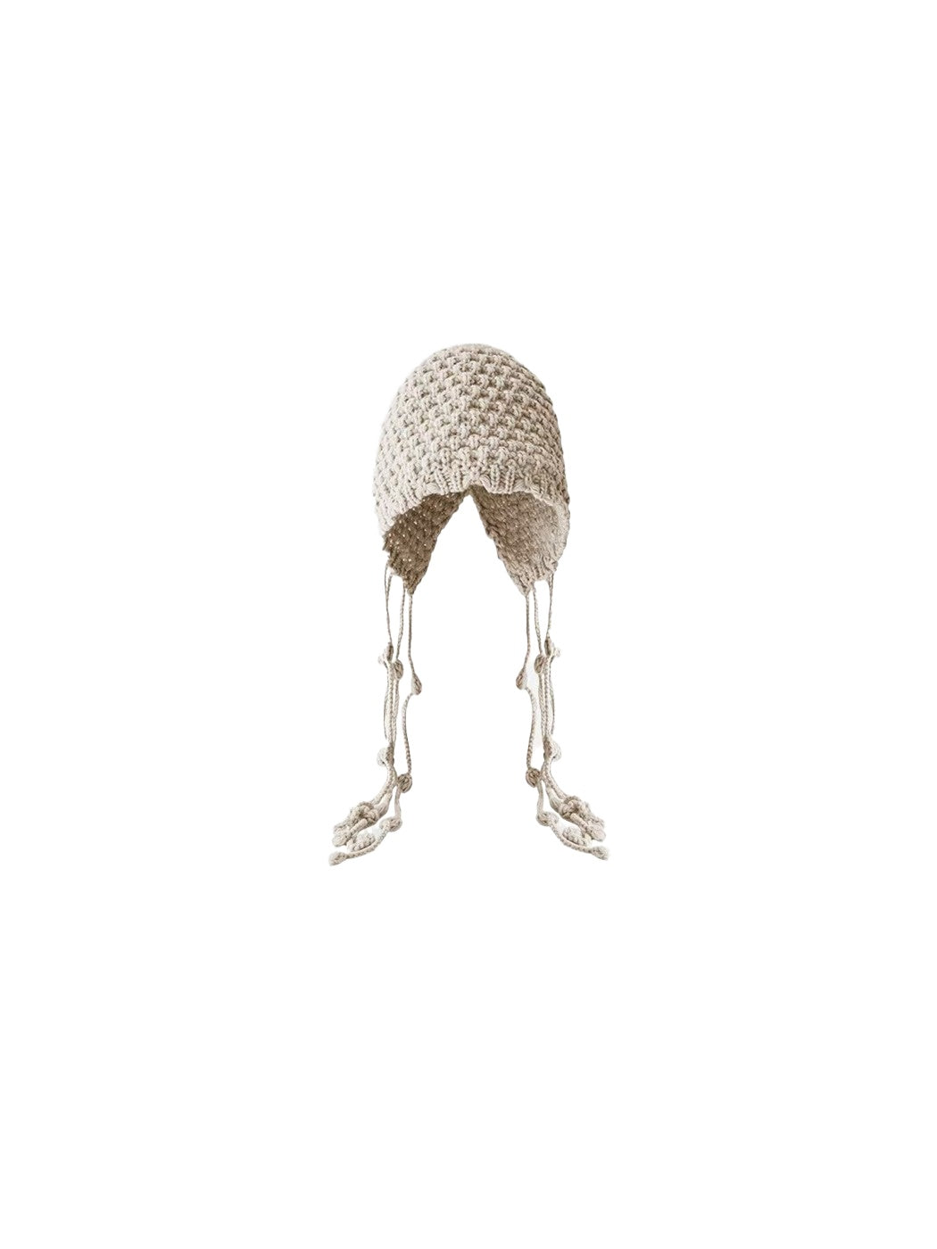 Haila - Trendy Knitted Beanie with Earflaps & Ties