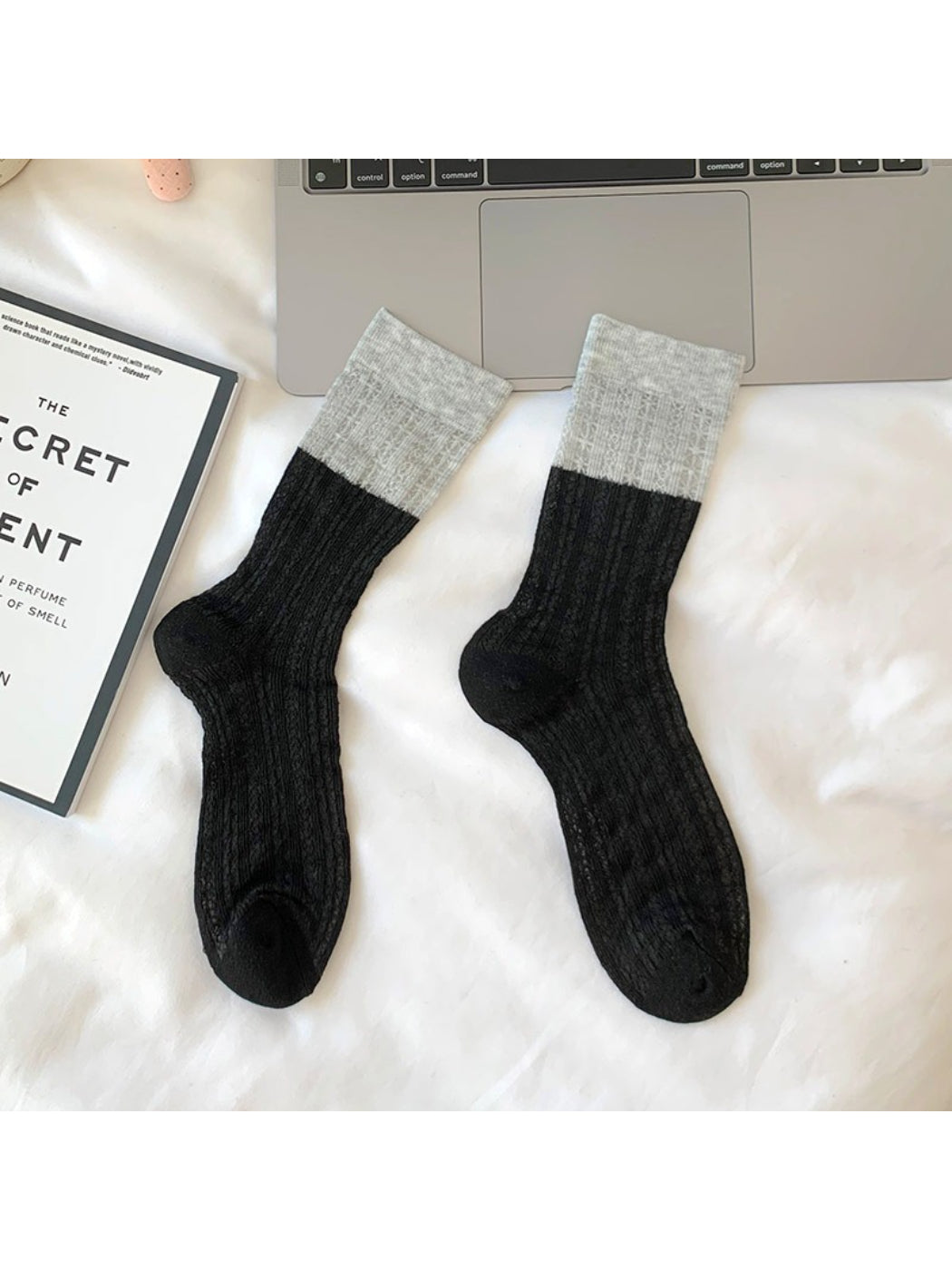 Rufia Two Tone Delicate Knit Crew Socks product image 8