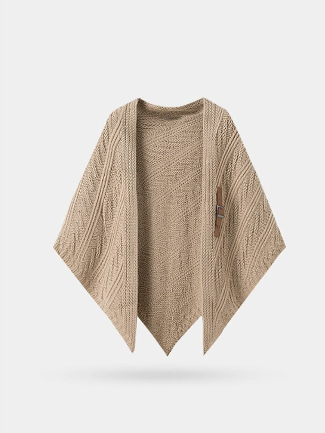 Scarvii - Classic Knitted Triangle Shawl as Outer Accessory