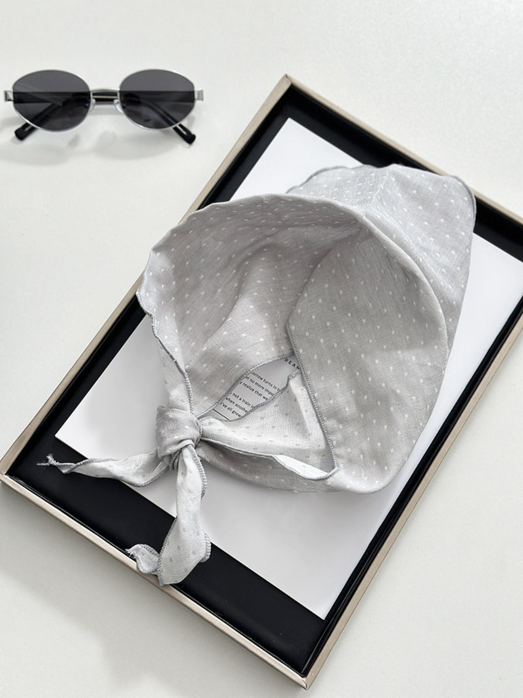 Scarvii - Polka Dots Double-sided Triangle Scarf
