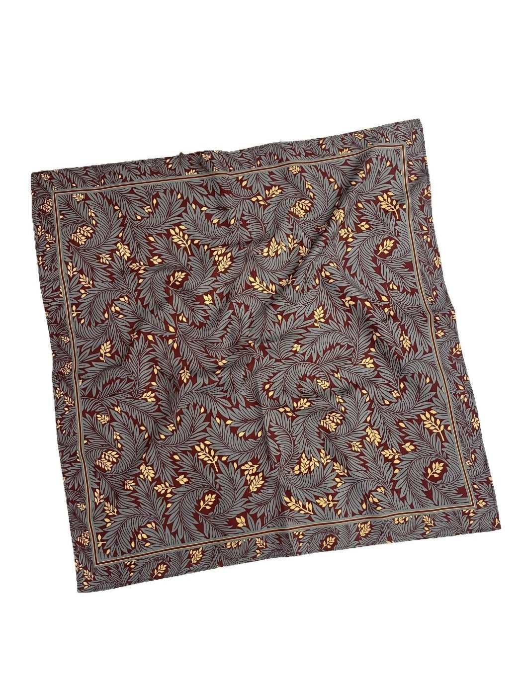 Scarvii - Stripe Floral Print Scarf - Elegant & Versatile